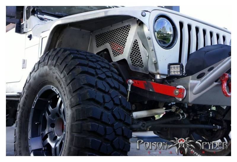 Poison Spyder Customs 1402099V TJ DeFender XC Vented Inner Fender Kit